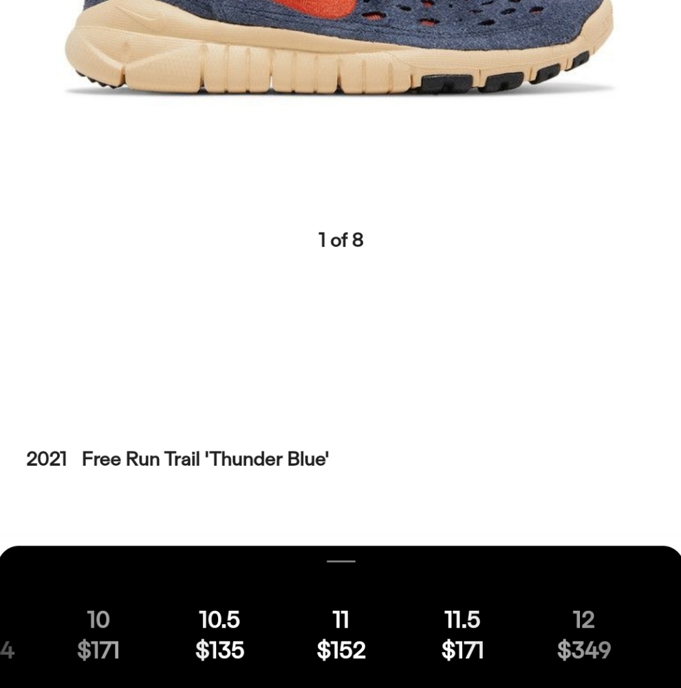 Nike free run Trail thunder blue/red - Picture 8 of 8